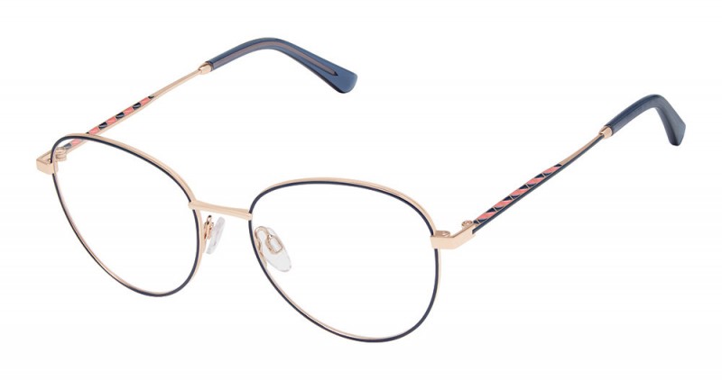 Navy Coral Rose Gold